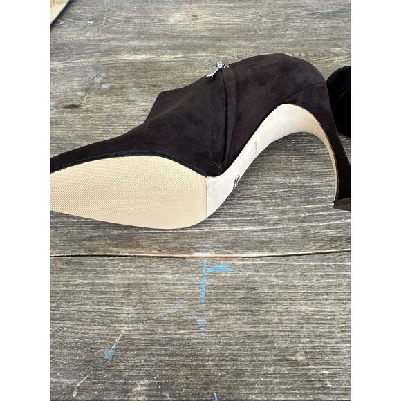 Christian Dior Chocolate Brown Suede Boot Booties, Size 38/US8, NWOT - Picture 6 of 9